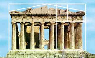 parthenon golden ratio